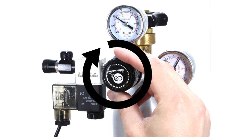 Increase output pressure from regulator
