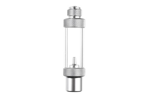 Photo of a bubble counter attached to a co2 regulator.