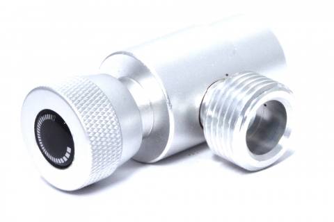 Side view of Advanced Adapter for Paintball CGA 320 CO2 Cylinders