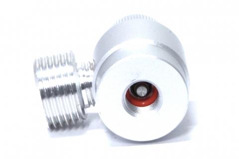 Female output thread of Advanced Adapter for Disposable CO2 Cylinders