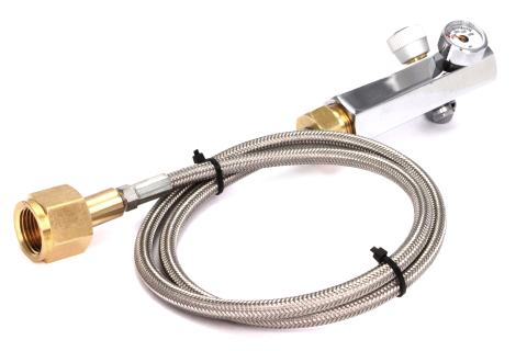 Refill adapter with connection hose