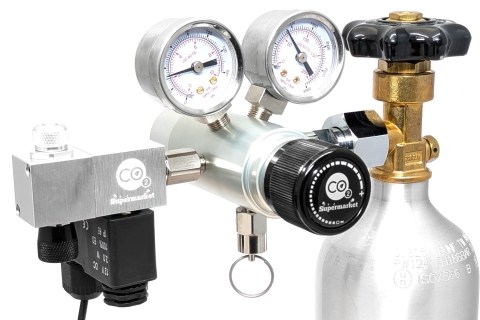 Ultimate-Pro Dual Stage CO2 Regulator and Solenoid