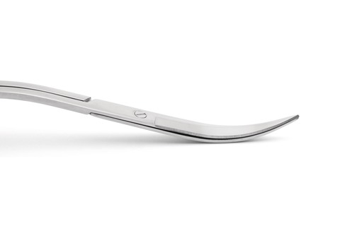 Photo showing the wave blades of the wave-style scissors