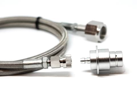 Quick-release connector for SodaStream Quick-Connect hose