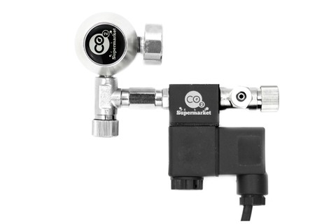 Photo of 24mm extension connecting regulator to solenoid with needle vale.