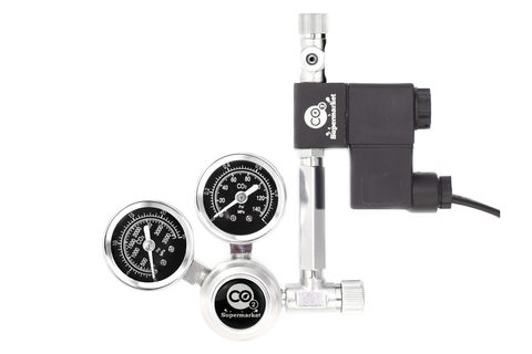 Photo of 57mm extension connecting regulator to solenoid with needle vale.